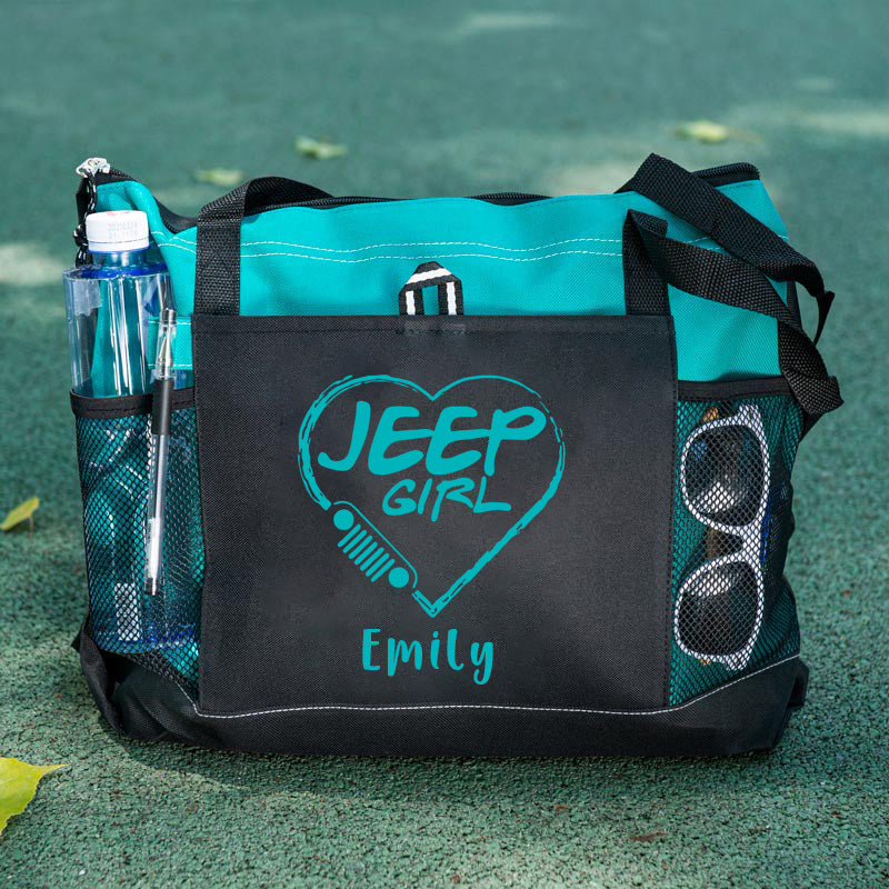 Personalized Jeep girl Tote Bag