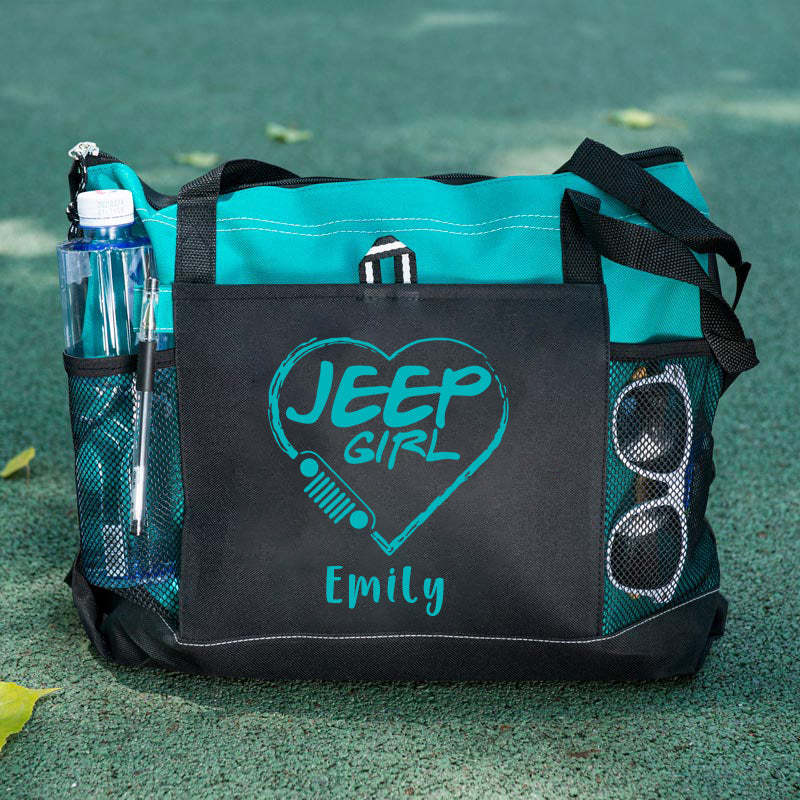 Personalized Jeep girl Tote Bag