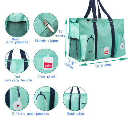 Nurse Canvas Tote Bag Embroidery Tote Bag for Nurses
