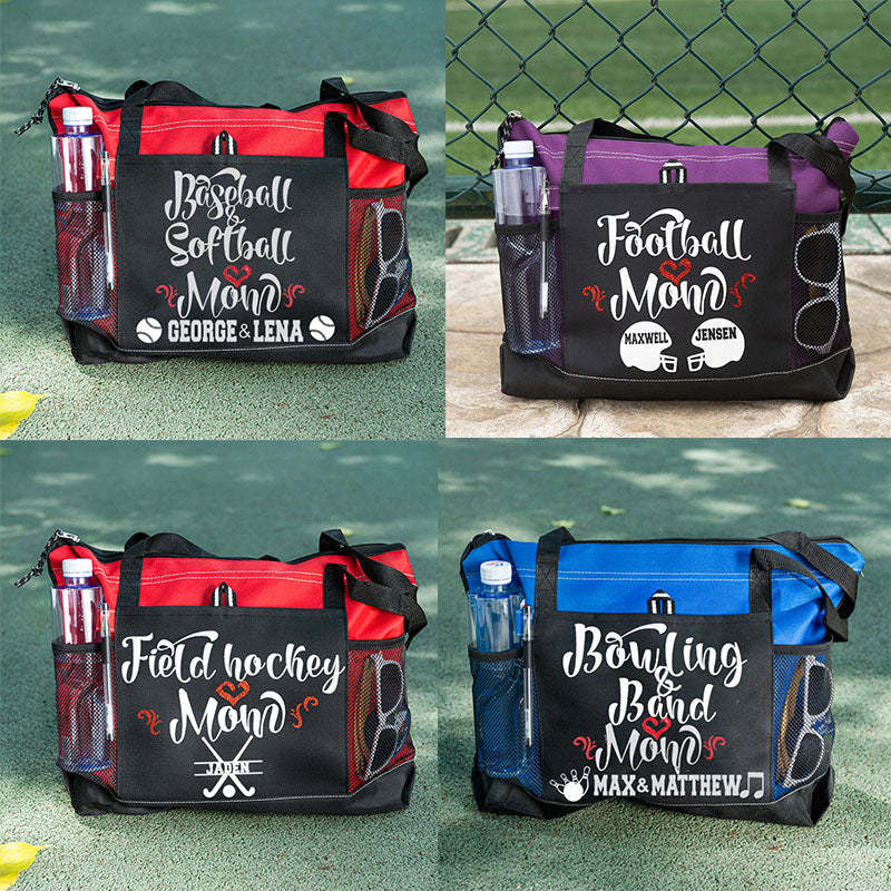 Ball Mom (2 or 3 Player) Lightweight Custom Baseball Mom Tote