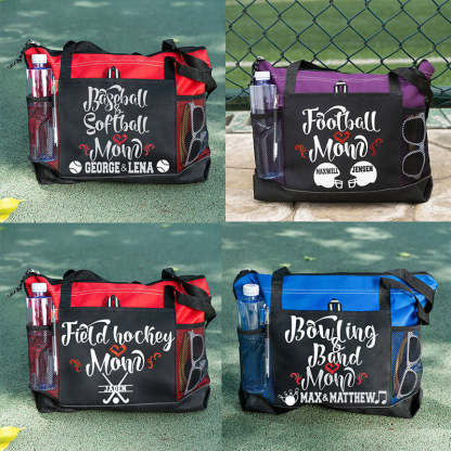 Ball Mom (2 or 3 Player) Lightweight Custom Baseball Mom Tote