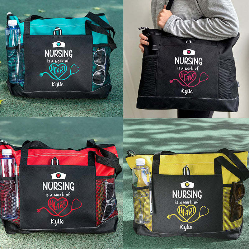 Nurse Tote Bag, Personalized Nurse Tote Bag, Custom Tote Bag