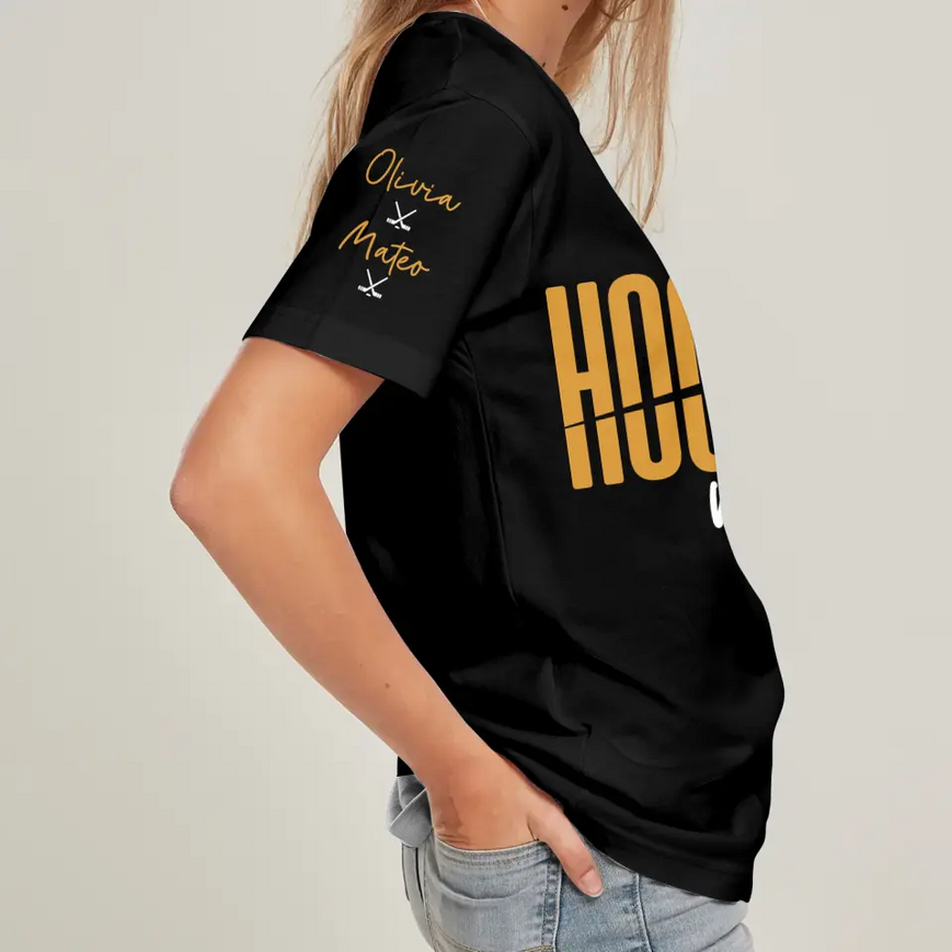 Custom Personalized Hockey Mom AOP T-Shirt - Idea for Mom/Grandma