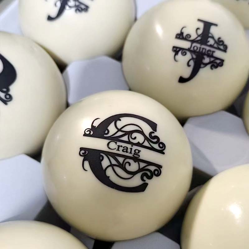 Engraved Cue Ball Customized billiards Ball Christmas gift For Billiards enthusiast