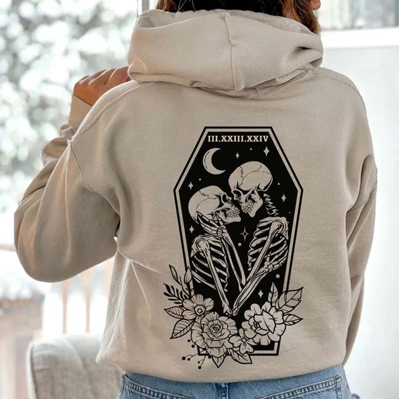 Roman Numeral Unisex Hoodie Personalized Matching Sweatshirt for Valentine Day Hoodie