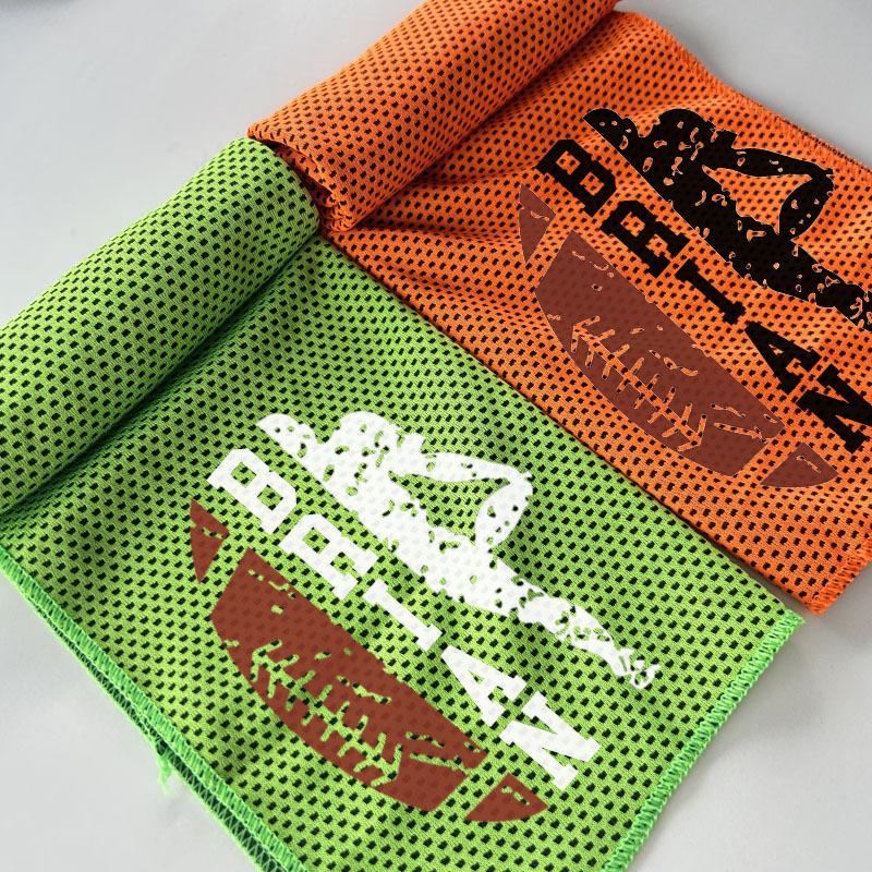 Personalized Cooling Towels Football Sporter Cooling Towel