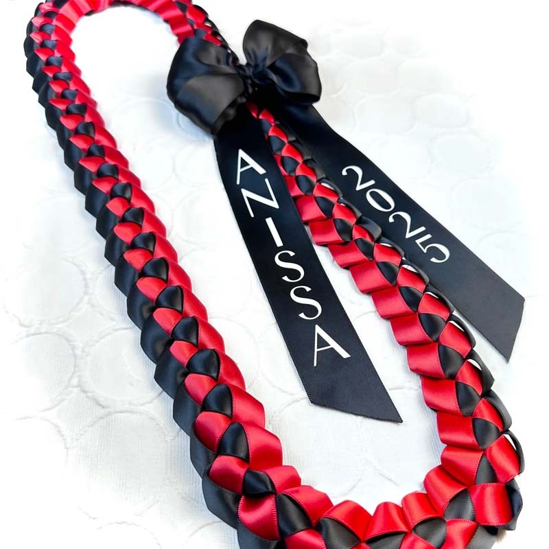 2025 Personalized Graduation ribbon lei gift with bow for Promotion/Senior Graduate