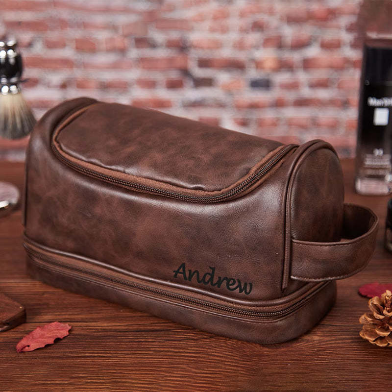 Personalized Toiletry Bag Groomsman Gift for Him Gift for Dad