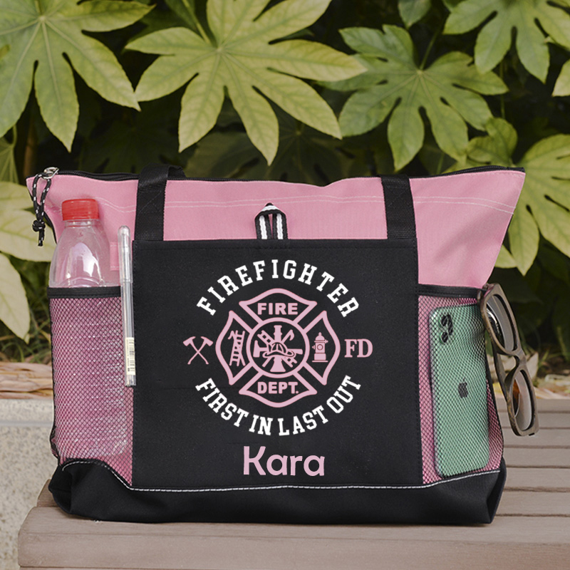 Fire Firefighter Gift Custom Tote Bag