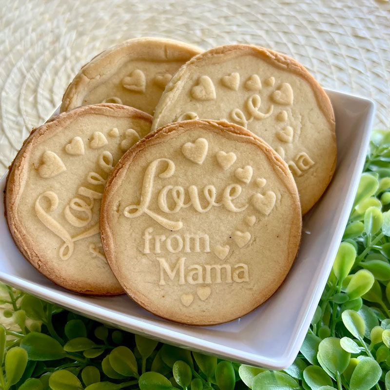 Mom Christmas Stamp, Personalized Baking gift for Mom