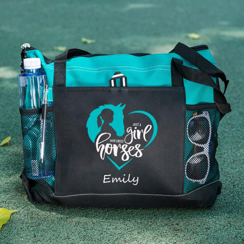 Just a Girl Who Loves Horses Tote Bag