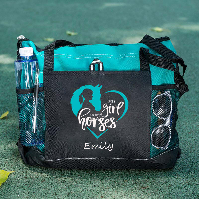 Just a Girl Who Loves Horses Tote Bag