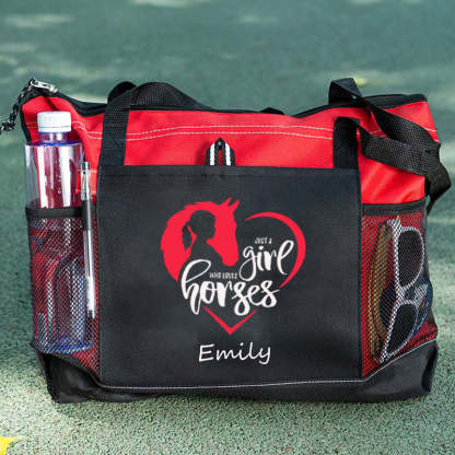 Just a Girl Who Loves Horses Tote Bag