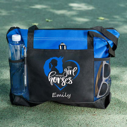 Just a Girl Who Loves Horses Tote Bag