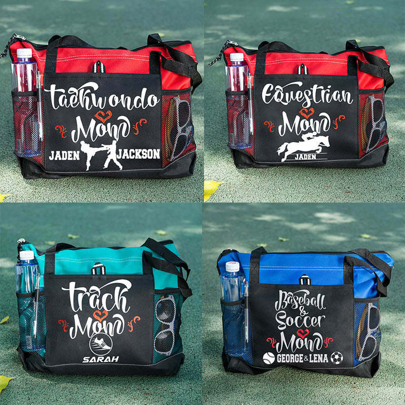 Ball Mom (2 or 3 Player) Lightweight Custom Baseball Mom Tote