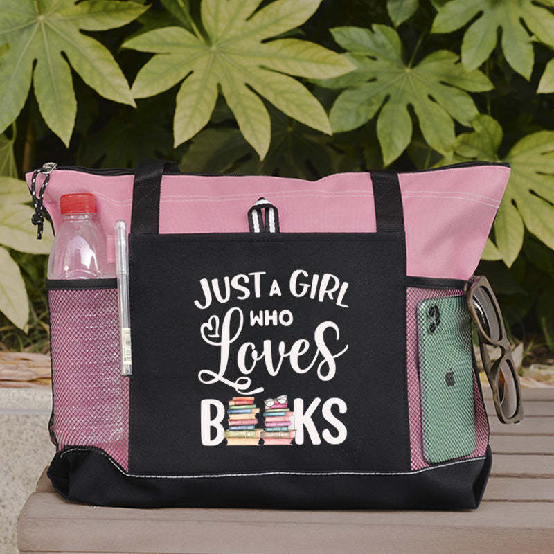 Just a girl who loves books Tote Bag