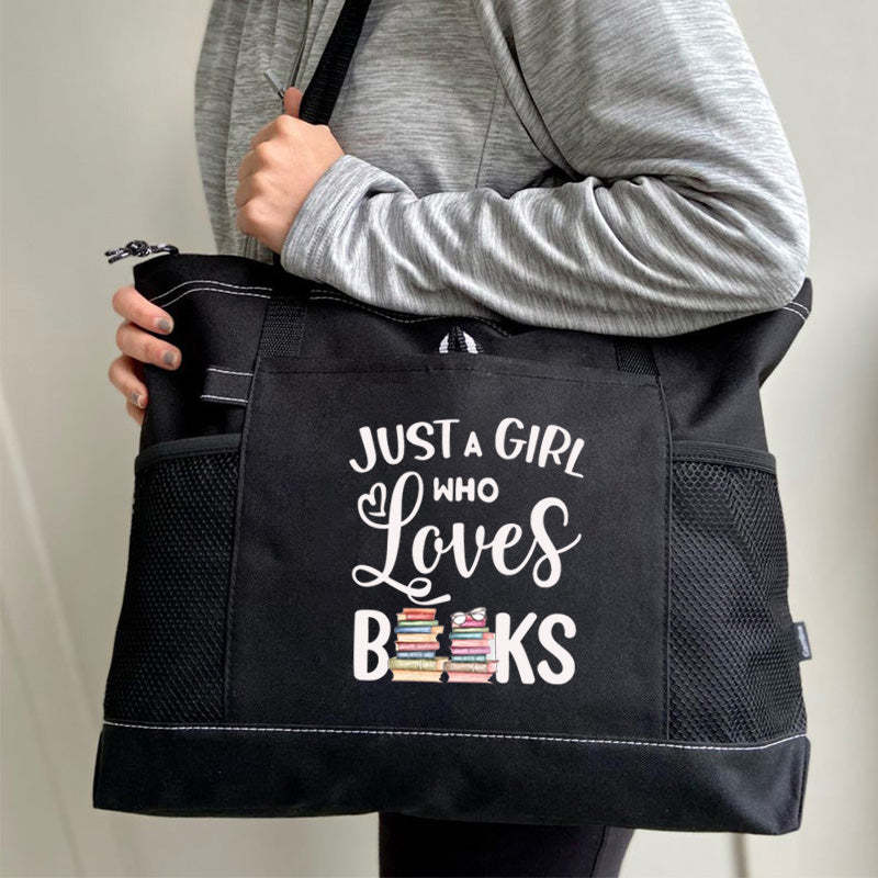 Just a girl who loves books Tote Bag