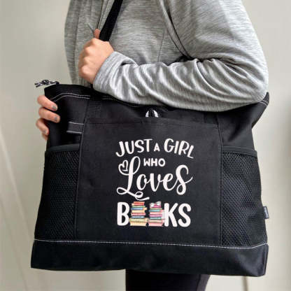 Just a girl who loves books Tote Bag