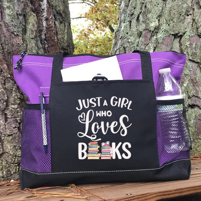 Just a girl who loves books Tote Bag