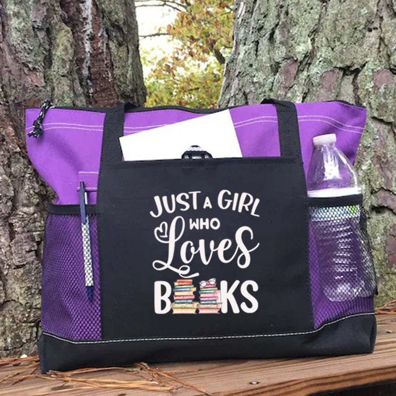 Just a girl who loves books Tote Bag