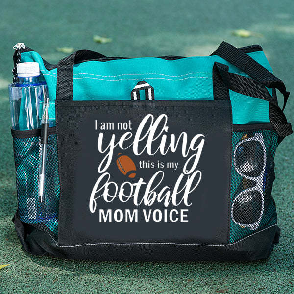 I am not Yelling This is my Football Mom Voice Tote Bag