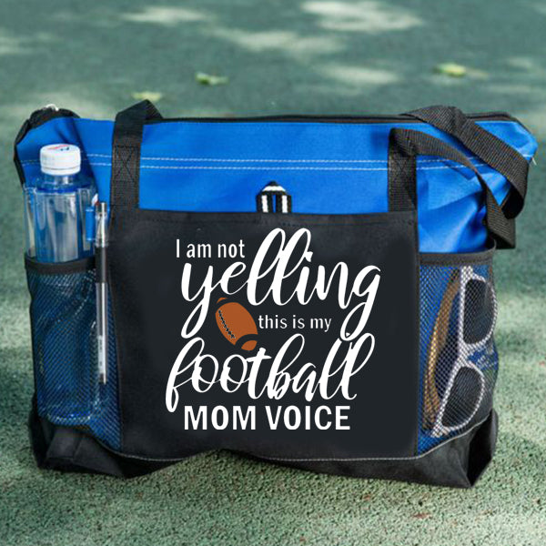 I am not Yelling This is my Football Mom Voice Tote Bag