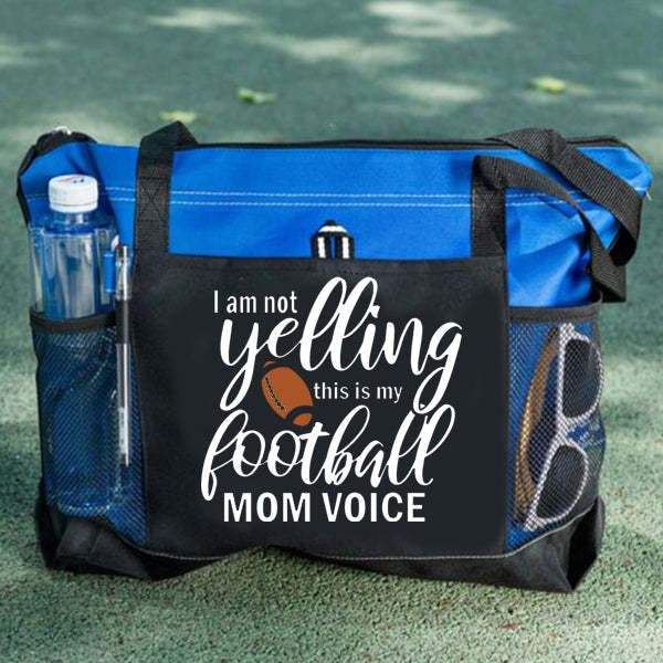I am not Yelling This is my Football Mom Voice Tote Bag