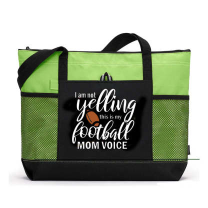 I am not Yelling This is my Football Mom Voice Tote Bag