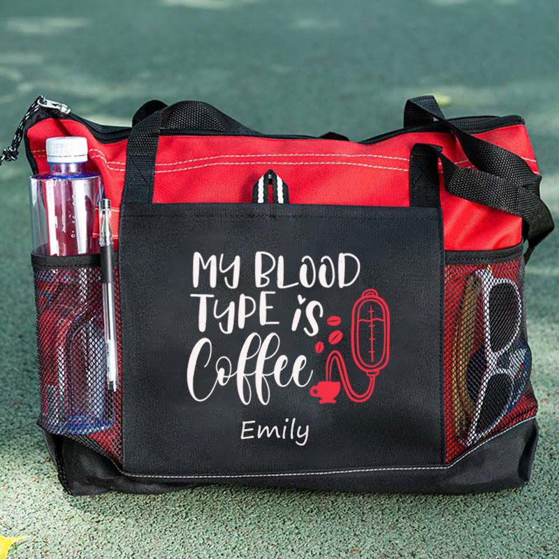 My Blood Type is Coffee Tote Bag
