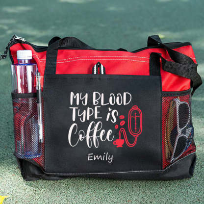 My Blood Type is Coffee Tote Bag