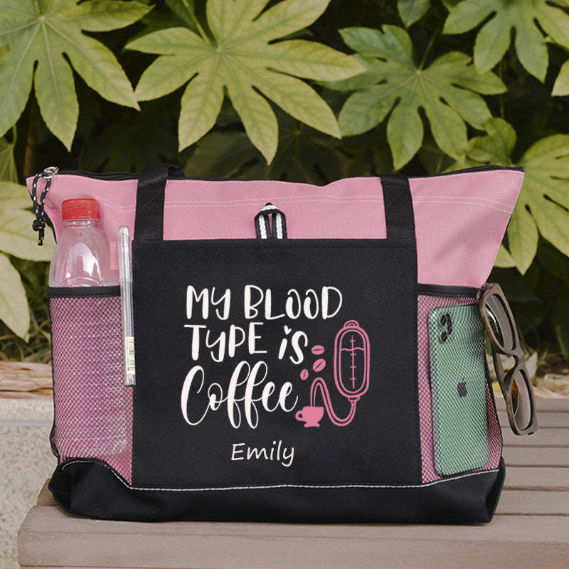 My Blood Type is Coffee Tote Bag