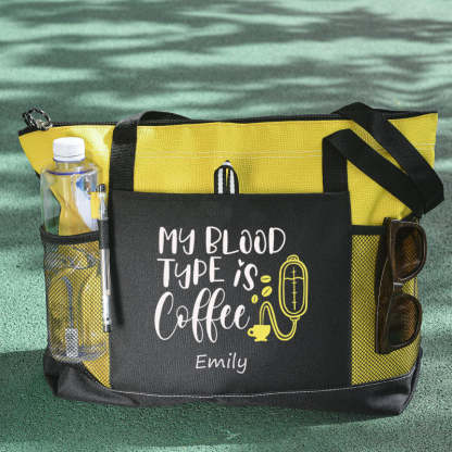 My Blood Type is Coffee Tote Bag