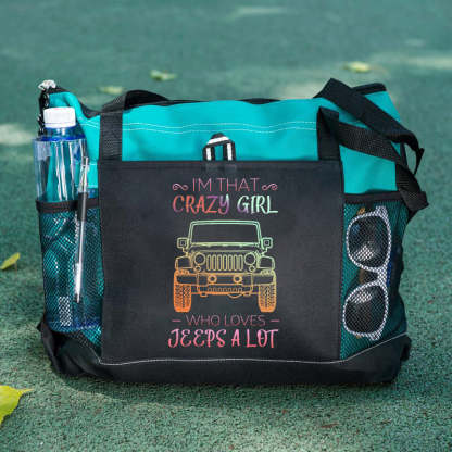 Crazy Girl Who Loves Jeeps a Lot Tote Bag