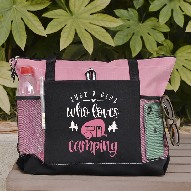 Just A Girl Who Loves Camping Tote Bag