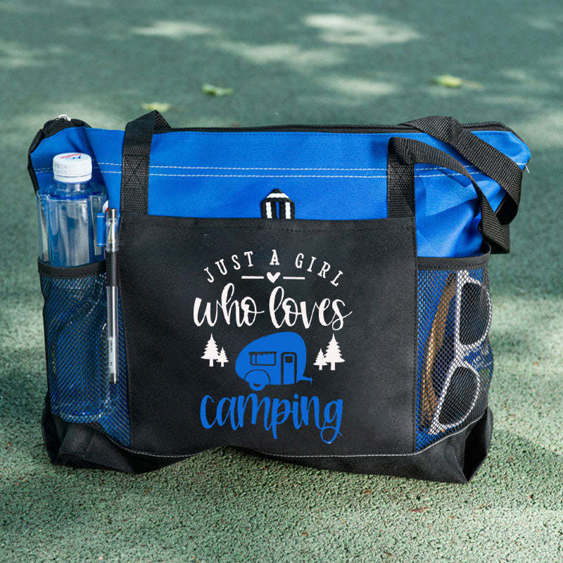 Just A Girl Who Loves Camping Tote Bag
