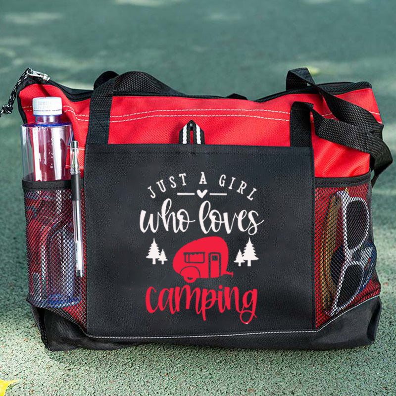 Just A Girl Who Loves Camping Tote Bag