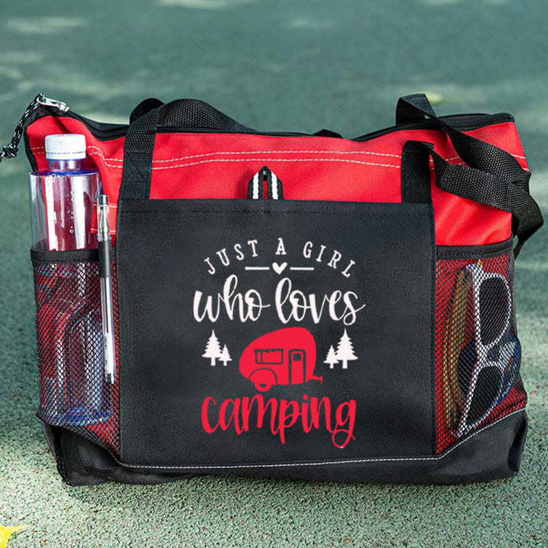 Just A Girl Who Loves Camping Tote Bag