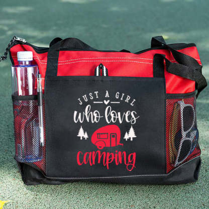 Just A Girl Who Loves Camping Tote Bag