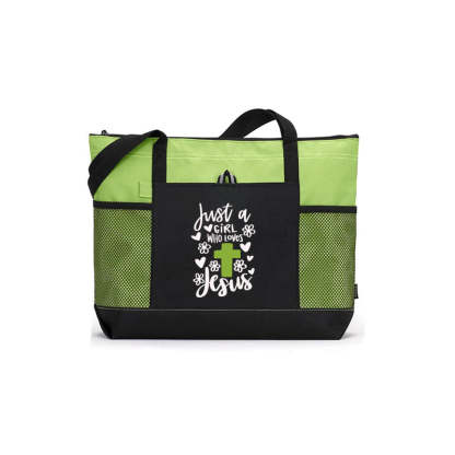 Just a Girl Who Loves Jesus Tote Bag