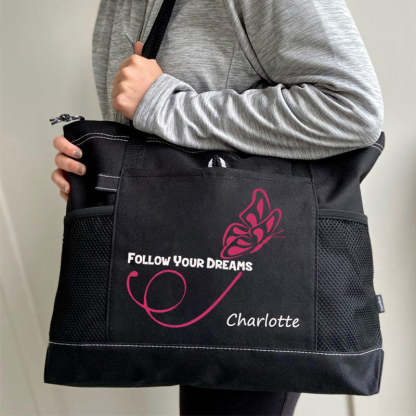 Follow Your Dreams Butterfly Tote Bag