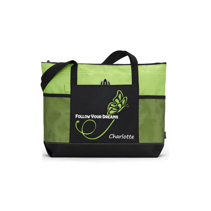 Follow Your Dreams Butterfly Tote Bag