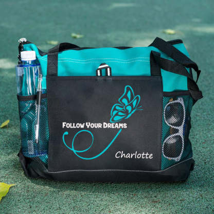 Follow Your Dreams Butterfly Tote Bag