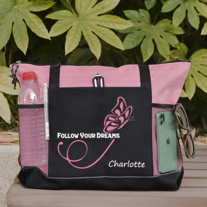 Follow Your Dreams Butterfly Tote Bag
