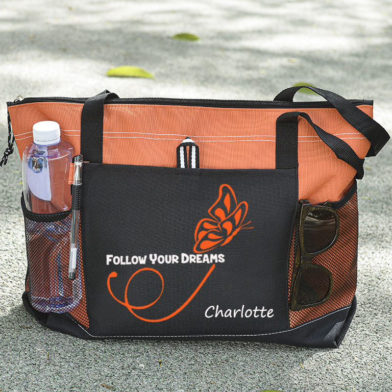 Follow Your Dreams Butterfly Tote Bag