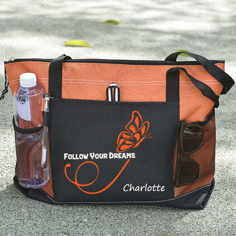 Follow Your Dreams Butterfly Tote Bag