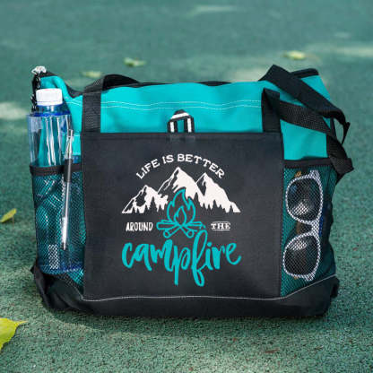Life Is Better Around The Campfire Tote Bag