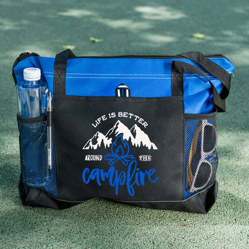 Life Is Better Around The Campfire Tote Bag
