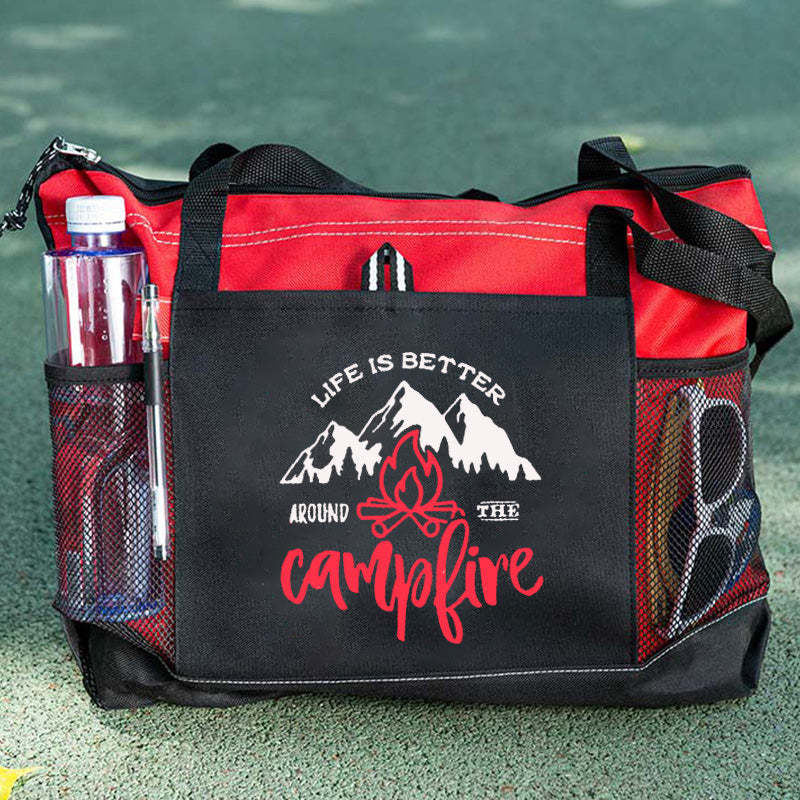 Life Is Better Around The Campfire Tote Bag