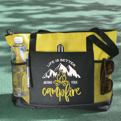 Life Is Better Around The Campfire Tote Bag