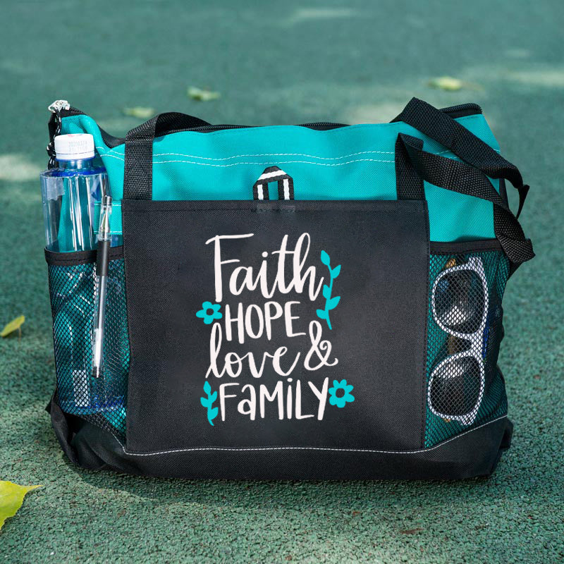 Jesus Christian Tote Bag Faith Hope Love Family Tote Bag